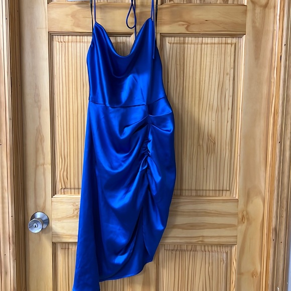 Forever 21 | Dresses | Blue Satin Dress | Poshmark